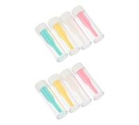 BETOOKY 10Pcs Silicone Applicators for RGP and Scleral Lenses, Solid Suction Stick Inserters and Removers, Portable Eye Tools for Travel and Daily Use