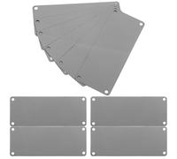 BETOOKY 10pcs Small Stainless Steel Blank Name Plates for DIY Engraving and Printing, Multi-function Metal Signs Suitable for Office and Party Use