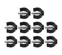 BETOOKY 10pcs Walker Crutch Attachment Locking C-clamp C-Shape Abs Steel High-Strength Material Comfort-Focused Finish for Toilet Safety Rails and Daily Activities for Elderly Users