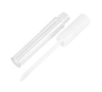 BETOOKY 10pcs White Lip Gloss Tubes 2.5ml round Plastic Refillable Containers with Wand Applicator, Convenient and Proper Capacity for Travel and Daily Cosmetic Use