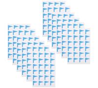 BETOOKY 12 Sheets Blue Self-Adhesive Label Stickers Paper Material Leaves No Trace Marking Label Stickers for DIY and Storage Box Organisation