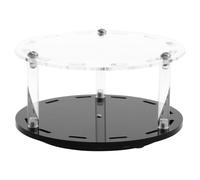 BETOOKY 12-Slot Rotating Tweezers Organizer Stand with Removable Acrylic Holder and Sturdy Base for Eyelash Extension Tools, Portable Black Tweezers Stand Shelf for Professionals on The Go