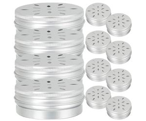 BETOOKY 12pcs 60ml Aluminum Dog Scent Training Cases with Threaded Petal Holes Portable Odor Training Tool for Working Dogs and Scent Detection