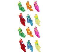 BETOOKY 12pcs Artificial Birds Decorations with Clips for Garden and Photo Prop Lifelike Foam and Plumage Bird Models Break Resistant and Wear Resistant Ornamental Figurines Random Color