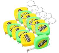 BETOOKY 12pcs Mini Tape Measure Keychain with Stable Slide Lock and Retractable Steel Ruler, Portable Measuring Tape with Key Ring for Home and Outdoor Use, Compact Tool for Random Color