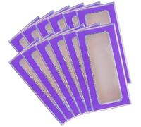 BETOOKY 12pcs Nail Tips Packaging Box Nails Tips Storage Container 4.32x2.16x0.59in Paper Material Protects Easy to Open and Close Can Be Placed in Handbags Purple