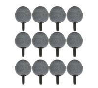 BETOOKY 12pcs round Air Stone Bubble Diffuser for Fish Tank and Aquarium, Sturdy Stone Material to Provide Oxygen and Create Even Tiny Bubbles for Hydroponics and Fish Tank Use
