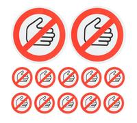 BETOOKY 15pcs 25mm Do Not Touch Warning Stickers Self-adhesive round Safety Decals for Mechanical Injury Prevention in Factories Warehouses and Offices