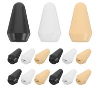 BETOOKY 15pcs Plastic Toggle Switch Tips for Electric Guitar Pickup Selector Knobs, Replacement Plastic Caps 18.2x11mm with Snug Fit, Restores Original Look for Electric Guitar Repairs