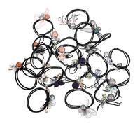 BETOOKY 18pcs Elastic Hair Ropes Hair Ties for Women Stretchable Bungee Material Rings in Assorted Colours Stylish and Will Not Damage for Daily Life Random Color