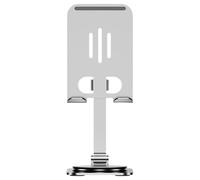 BETOOKY 1pcs Cell Phone Holder Mobile Phone Stand Sleek Stylish Aluminum Alloy and Abs Stable Easy Adjustment Silver for Desktop Use