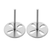 BETOOKY 2 Pcs Foot Grinding Tool Electric Foot File Tool 1.18x0.98x0.98in Stainless Steel Callus Removal for Beauty Salons and Home Nail Disc Sanding Head Slice Remover