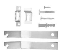 BETOOKY 2 Sets Security Locking Picture Hanger Set with Iron Hooks, Keep Photo Frames from Moving or Shifting, Suitable for Drywall and Wood Framing in Schools and Museums