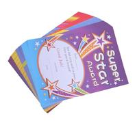 BETOOKY 200pcs Cartoon Award Certificates with Printing on Paper, Personalizable Recognition Certificates for Students and Teachers, for Ceremony and Camp Use