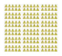 BETOOKY 200pcs Yellow Triangle Electric Warning Sticker for Power Distribution Cabinets, Waterproof High Visibility Design Safety Label for Indoor and Outdoor Use, Self-adhesive Risk