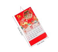 BETOOKY 2024 Chinese Zodiac Dragon Year Hanging Calendar Delicate Printed Monthly Wall Calendar for Home and Office Chinese Style Design
