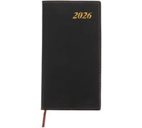 BETOOKY 2026 Planner Weekly Notepad 4.7 X 6.7 Inch Portable Sturdy Fake Leather Cover Minimalist Stylish Daily Journaling Planner for Students