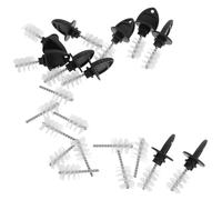 BETOOKY 20pcs Beer Plugs Tap Brush Stainless Steel Pp Material Comfortable to Hold Thorough Cleaning Assorted Colour for Home Brewing