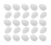 BETOOKY 20pcs Bird Egg Laying Deterrent Products Realistic White Simulation Eggs with Realistic Design and Not Easy to Break for Simulating A Natural Environment Conure Bird Breeding