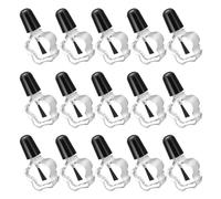 BETOOKY 20pcs Glass Nail Polish Bottles 5ml Star-shaped Refillable Containers with Chemical Stability and Portable Design for DIY Nail Art and Salon Use