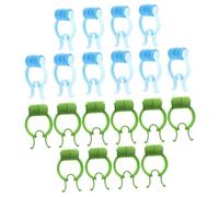 BETOOKY 20Pcs Nose Clips for Lung Breathing Training and Nosebleed Stopper Comfortable Nasal Pinchers for Home Emergency Use Nose Stopper Clips in Blue and Green