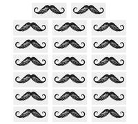 BETOOKY 20pcs Nose Hair Waxing Stickers with Mustache Protector for DIY Nose Hair Removal, Black Pp Material, Prevent Hot Wax Dripping, Suitable for Lips and Mouth Decoration
