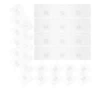 BETOOKY 21pcs Self Adhesive Wall Hooks Acrylic Key Hook for Towel Full of Style Versatile and Refreshing Comfortable Design for Kitchen and Living Room