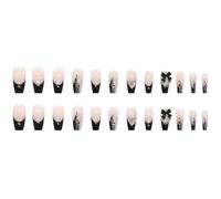 BETOOKY 24pcs Full Cover Nails Heart Nail Decor Women Abs Material Lightweight Chic Stylish for Use Anytime Anywhere