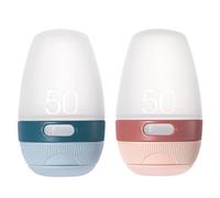 BETOOKY 2pcs 50ml Refillable Silicone Bottles for Lotion and Cream, Portable Leak-proof Toiletries Containers Unique Design, for Travel and Home Trip Use