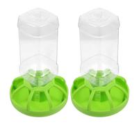 BETOOKY 2pcs Automatic Bird Cage Parrot Feeder inside Use No Mess Parrot Bird Feeder Daily Feeding Function Suitable for Parakeets and Conures