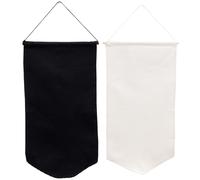BETOOKY 2pcs Badge Display Hanging Banners for Wall Storage and Display, Made of Polyester Cotton and Wood, for DIY Craft Scene Decors and Organising Medals and Badges