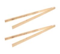 BETOOKY 2Pcs Bamboo Litter Pickers Long Handle Garbage Grabber Tool for Property Management and Street Cleaning