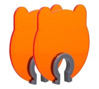 BETOOKY 2pcs Bear Shaped Nail Lamp Shield with Enhanced Light Filtering, Plastic Blue Light Blocking Cover for Nail Lamps and Gel Polish, Easy to Install, Portable Protection for Home