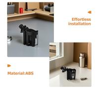 BETOOKY 2pcs Black Abs Mobility Cup Holder for Walker and Push Chair with Removable Phone Bracket, Multifunctional Design Suitable for Disabled Users and Seniors