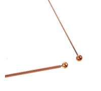 BETOOKY 2pcs Brass Dowsing Rods Dual-head Outdoor Water Divining Sticks for Treasure Hunting Paranormal Investigation Suitable for Beginners and Professionals