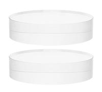 BETOOKY 2Pcs Clear Crystal Round Paperweight - Glass Paperweight for Crafts - Crystal Calligraphy Block - Transparent Glass Block Ornaments for Book Desk