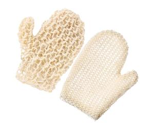 BETOOKY 2pcs Exfoliating Gloves Body Exfoliating Tool Reusable Whole Sisal Hemp Bath Mittens for Adults Unisex Modern Style Gentle Skin Care Bathing Accessory