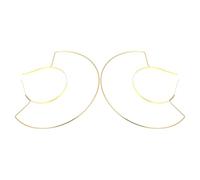 BETOOKY 2pcs Golden Metal Crown Hairband Headpiece Frame with Geometric Shape, Portable and Quick Disassembly Hair Accessory for Photography and Travel