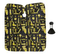 BETOOKY 2pcs Haircut Set Hair Styling Cape Adjustable Snap Closure Waterproof Pongee Material Anti-Static for Men Women Salon Use