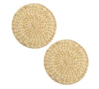 BETOOKY 2pcs Heat-proof Placemat Heat Insulation Placemats 35x20x0.5cm Dried Woven Thermal Insulation Pads Decorative Refined Design for Home Use and Personal Party