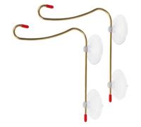 BETOOKY 2pcs Hummingbird Feeder Window Mount Hangers with Suction Cup Base, Repositionable and No Screws Design, Suitable for Glass Surface and Potted Plants, Window Birdfeeder Hook