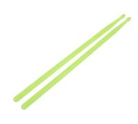 BETOOKY 2pcs Luminous Green Nylon Drumsticks 5a Crisp Percussion Sound round Shape, Practical Instrument Accessories for Drummers and Night Performance