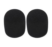 BETOOKY 2pcs Microphone Protector Foam Mic Shield Black Sponge Wind Screen with Popping Sound Reduction and Dust Blocking for Recording on Stage