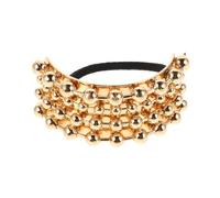 BETOOKY 2pcs Minimalist Geometric U-shaped Hair Ropes Stylish Metal Cuff Ponytail Holders Elastic Hair Bands for Women Accessories for Thin