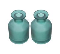 BETOOKY 2pcs Ml 4.4oz Refillable round Glass Reed Diffuser Bottle for Aromatherapy, Elegant Cylindrical Design, Green Colour, Versatile Use for Homes and Bedrooms