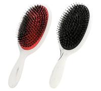 BETOOKY 2pcs Paddle Hairbrush for Women with Scalp Massage Function and Rubber Cushion, Abs Material Hair Comb Prevents Split Ends, Suitable for Daily Use with Weaves and Extensions