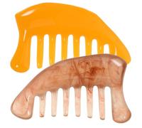 BETOOKY 2pcs Resin Guasha Scraping Combs Massage Comb Scalp Massager Nervous System Tension Help Traditional Therapy for Wellness and Relaxation