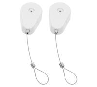BETOOKY 2pcs Retractable Cable Lock Security Box with Steel Wire 1m Anti-theft Pull Rope Remote Control Tether Adhesive Anti-lost Device for Tv Dvd Tablet