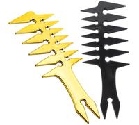 BETOOKY 2pcs Retro Hairdressing Comb Hair Styling Comb Wide-Tooth Design Abs Material Without Scratching The Scalp Massages The Skin Men Simple Design for Father's Day Festival