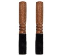 BETOOKY 2pcs Rhythm Mallet Buddha Stick Wooden Solid Wood Singing Bowl Hammer with Leather Wrap for Lasting Use Sound for Mindfulness Rituals and Buddhist Meditation